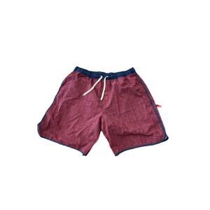 Fair Harbor 2XL x 8" Red Geometric Drawstring Lined The One Hybrid Shorts H96
